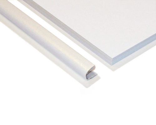 Unibind SteelBack Binding Spines, 1/8&#034; spine, White