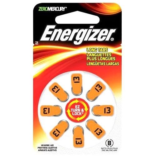 ENERGIZER-BATTERIES AZ13DP-8 HEARING AID SIZE 13 8-PK