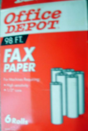 HIGH SENSITIVITY THERMAL FAX PAPER 1&#034; CORE (3) x 164&#039; and 1/2&#034; CORE (1) x 98&#039;
