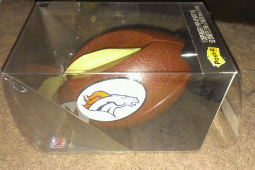 Post-it Denver Broncos NFL Football Shaped Pop-Up Note Dispenser - MMMFB330DEN