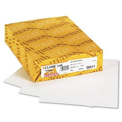 NEENAH PAPER 06511 Classic Laid Writing Paper, 24 Lbs, 8-1/2 X 11, Avon