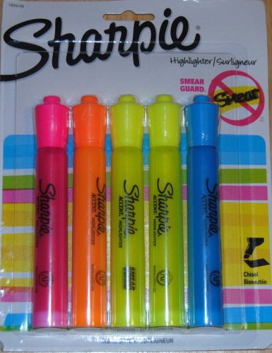 Sharpie Easy Gliding Odorless Nontoxic Chisel Tip Highlighters with Smear Guard