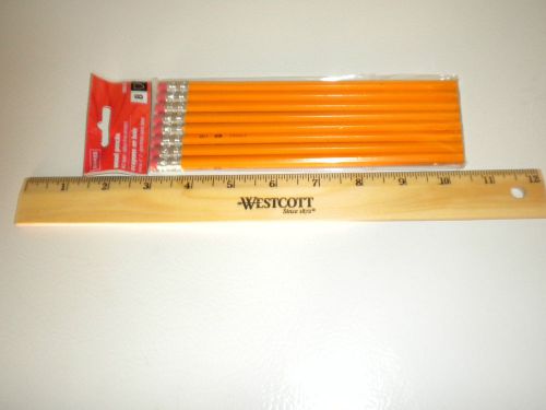 New staples #2 wood pencils (pack of 8) with westcott 12in ruler for sale