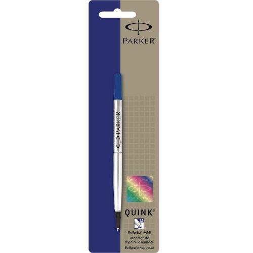 Parker Roller Ball Blue Refills, 0.7mm Medium (Parker 3022531) - 1 Each