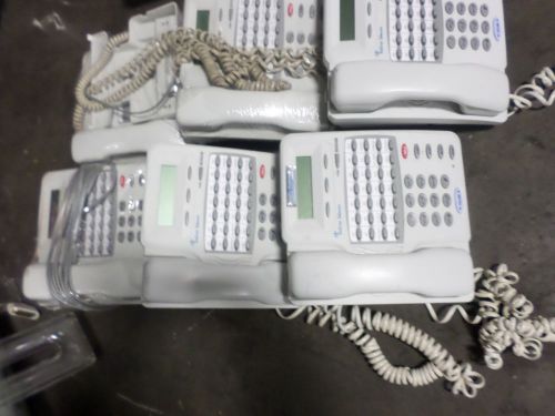 Lot of 10 tadiran telecom 28&amp;14 std/ dlx/wh business systems phone w/wall mounts for sale