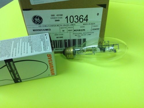 Sylvania lighting mxr50/c/u/med quartz medal halide lamp m110,50w for sale