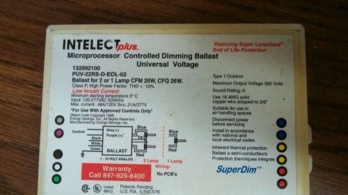 Intelect plus dimming ballast