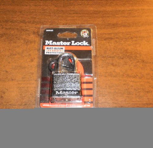 NEW - MASTER LOCK WEATHER TOUGH RUST-OLEUM PROTECTION #380KAD Security Door Padl