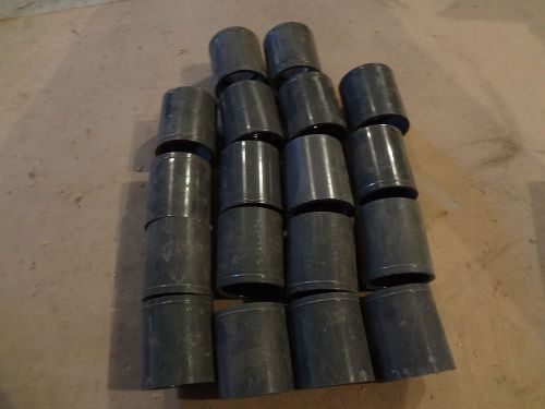 LOT OF (18) 2&#034; SCH 80 PVC COUPLERS  PIPE FITTINGS  FEMALE COUPLER SLIP X SLIP