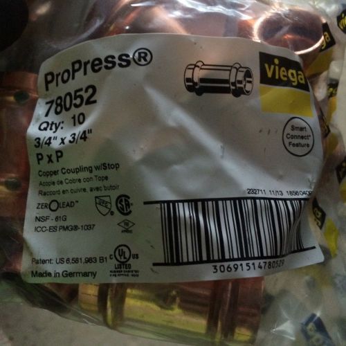 3/4 viega pro press couplings