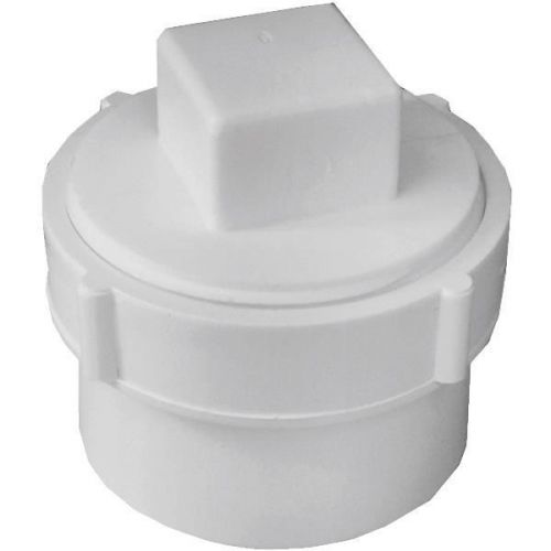 Genova 71630 Cleanout With Thread Plug-3&#034;PVC-DWV FITTING W/PLUG