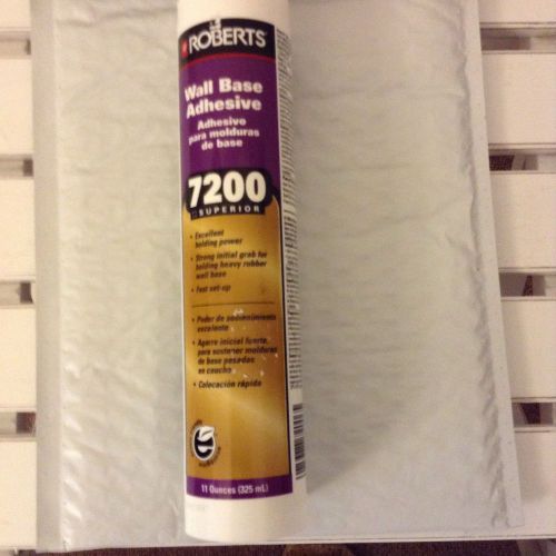 Roberts Wall Base Adhesive, 11 oz:  Made USA product-7200 Superior Holding Power