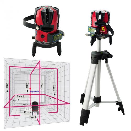 New rotary laser beam self leveling interior/exterior laser level kit &amp; tripod for sale