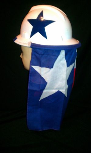 Hard hat neck shade sun protector texas flag for sale