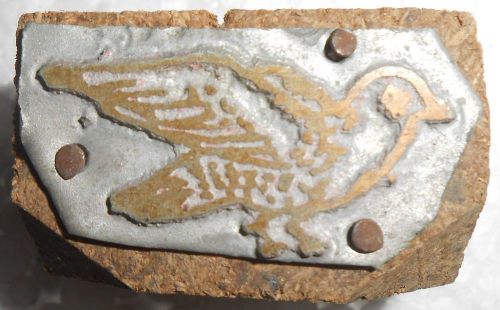 Vintage Letterspress Zinc Block Good For Study Printing Block Bird s1190