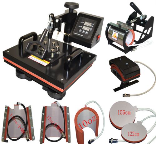 New combo heat press machine 8 in 1 multiuse heat transfer for sale