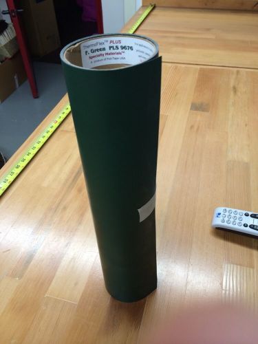 SAVE!  7&#039; Thermoflex Plus Forest Green Heat Applied Vinyl