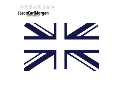 JCM® Iron On Applique Decal, Union Jack Navy Blue