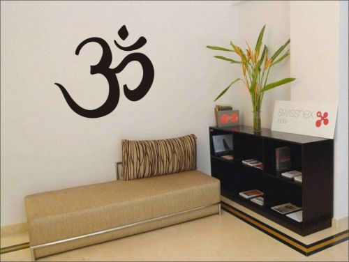 2X Aum Om Meditation Yoga Wall Funny Car Vinyl Sticker Decal Truck Bumper-303