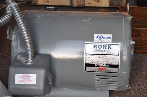 RONK ROTOVERTER  ROTARY TRANSFORMER