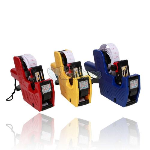 3Pcs High-quality MX-5500 8 Digits Single Row Price Label Gun X 3 Color Store