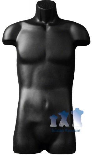 Male 3/4 Form  - Hard Plastic, Black