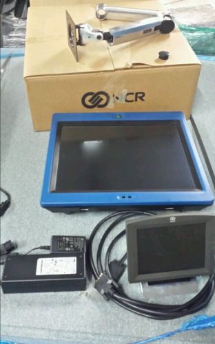 Nib ncr 7409-1785-8801 point of sale terminal w/ 7&#034; mini screen &amp; ergotron arm for sale