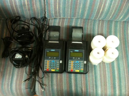 LOT OF 2 HYPERCOM T7PLUS CREDIT CARD TERMINAL