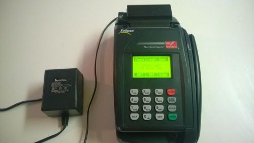 VeriFone Eclipse Quartet TeleCheck Credit Card &amp; Check Machine POS P100-002-03