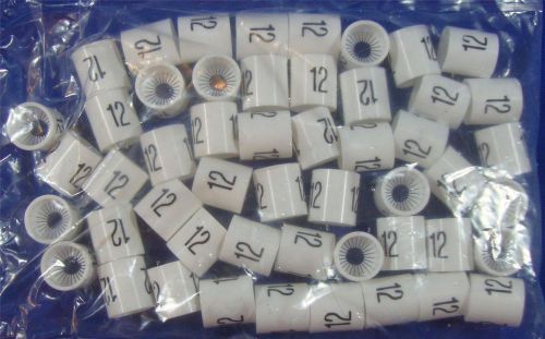 50 mini slip on size markers - size 12 retail store supply hanger garment hanger for sale