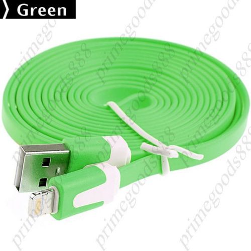 1.9m usb 2.0 male to 8 pin lightning adapter cable 8pin charger cord green for sale