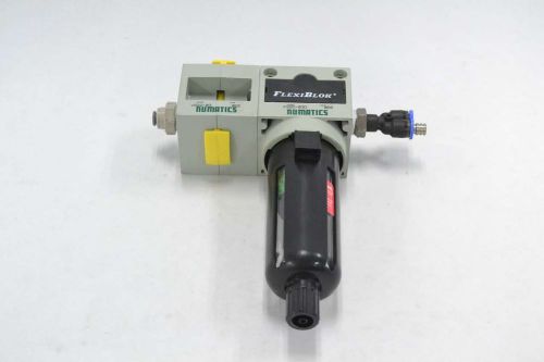 Numatics f22d-03d flexiblok coalescer 0.3 3 micron 3/8 in npt filter b347996 for sale