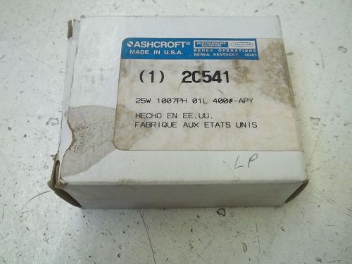 ASHCROFT 25W1007PH01L400# PRESSURE GAUGE 0-500PSI *NEW IN A BOX*