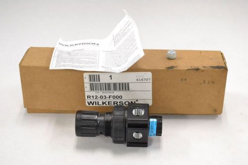 NEW WILKERSON R12-03-F000 3/8 IN 250PSI PNEUMATIC REGULATOR B307628