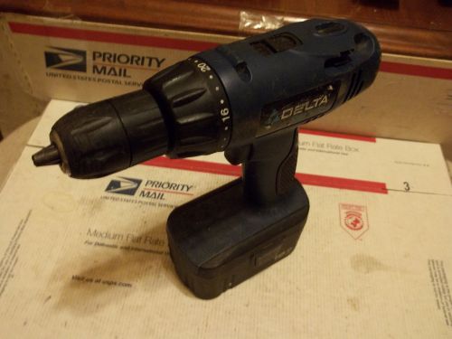 Delta CL180 18Volt  1/2&#034; Cordless Drill/Driver  Untested