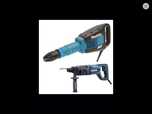 Makita HM1214C 27 lb AVT Demo Hammer &amp; SDS-Plus HR2475 1&#034; Rotary-Hammer New