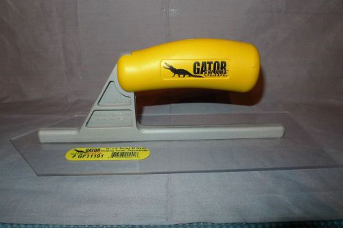 GATOR GLIDE #GF11191 Fin.Trowel 12&#034;x 4&#034; pointed 90Deg.Polycarbonate  Made in USA