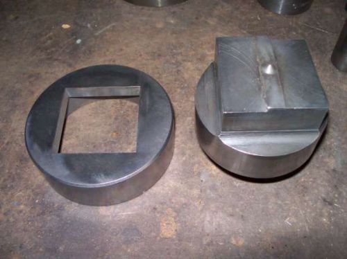 2 inch square whitney punch &amp; die set same as used in diacro press for sale