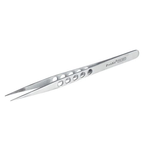 1PK-123T Heavy-Duty Tweezers 165mm, Magnetic, ProsKit, EU Seller