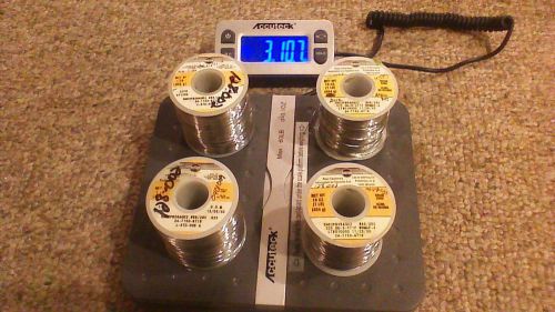 Kester 24-7150-9718 -SN62PB36AG02 66 Core 285 Flux Wire Solder .025 Dia 4 Spools