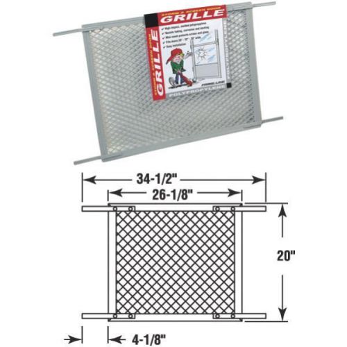 Plastic Screen And Storm Door Grilles-GRAY SCREEN&amp; DOOR GRILLE