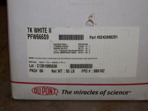 Tk white ii  powder paint  pfw666s9  55 lb box for sale