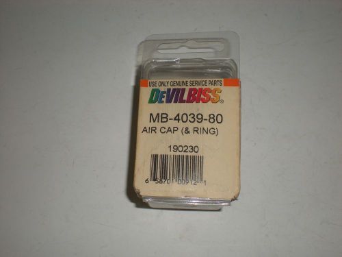 Devilbiss mb-4039-80 mb403980 air cap &amp; ring for spray gun new for sale
