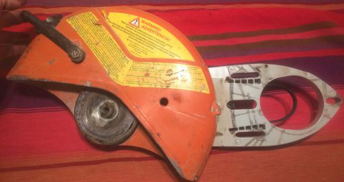 STIHL TS 410 ts410 CONCRETE CUT-OFF SAW BLADE COVER 12&#034; Guard &amp; Support