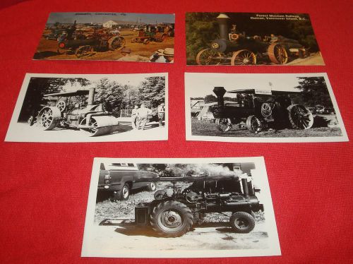 Lot Of 5 Postcards Steam Traction Engine, Log Hauler, Roller, Miniature (Frick)