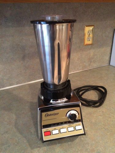 Vintage Osterizer Drink Blender, Chrome &amp; Stainless, Oster, 352-61L