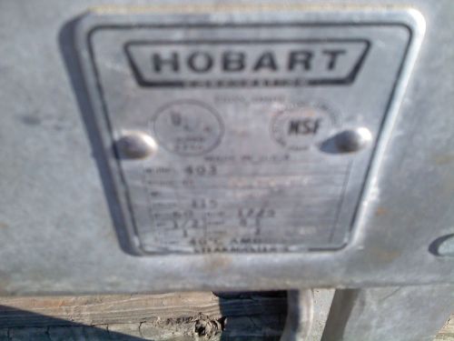 hobart 403  meat cuber