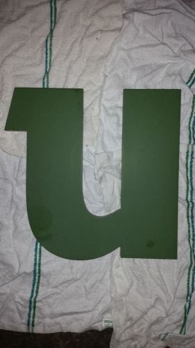 Exterior Sign Letter &#034;U&#034;