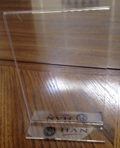 Han Vodka Acrylic Tabletop Menu Picture Holders 4 X 6