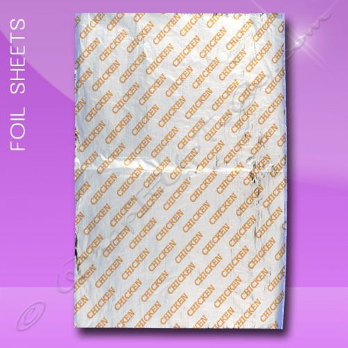 Foil wrap sheets – 10-1/2 x 14 – printed chicken for sale